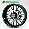 Kawasaki Z800 wheel stickers decals rim stripes 12 pcs. Laminated