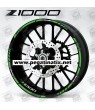Kawasaki Z1000 wheel stickers decals rim stripes 12 pcs. Laminated z 1000