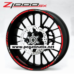 Kawasaki Z1000SX wheel stickers decals rim stripes Laminated 