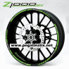 Kawasaki Z1000SX wheel stickers decals rim stripes Laminated 