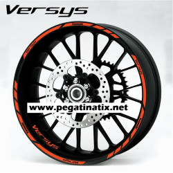 Kawasaki Versys wheel decals rim stripes 12 pcs. stickers Laminated