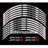 Kawasaki ZX-14R Ninja wheel stickers decals rim stripes Laminated 