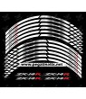 Kawasaki ZX-14R Ninja wheel stickers decals rim stripes Laminated 