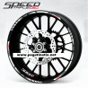 Triumph Speed Triple 1050 wheel stickers decals rim stripes 12 pcs. Laminated Red