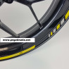 Suzuki GSX-R1000 Reflective wheel stickers decals rim stripes GSXR 1000 Yellow