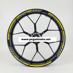 Suzuki GSX-R1000 Reflective wheel stickers decals rim stripes GSXR 1000 Yellow