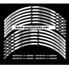 Suzuki GSX-R1000 Reflective wheel stickers decals rim stripes GSXR 1000 White