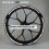 Suzuki GSX-R1000 Reflective wheel stickers decals rim stripes GSXR 1000 White (Produto compatível)