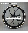 Suzuki GSX-R1000 Reflective wheel stickers decals rim stripes GSXR 1000 White