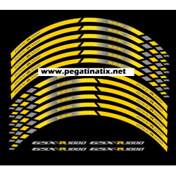 Suzuki GSX-R 1000 wheel stickers decals rim stripes 12 pcs. Laminated