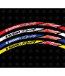 SUZUKI Racing Japan flag wheel decals rim stripes 16 pcs