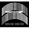 Suzuki GSX-R 750 wheel stickers decals rim stripes 12 pcs.
