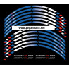 SUZUKI GSX-R 600 wheel decals stickers rim stripes 12 pcs. Laminated 
