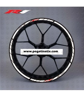 Yamaha YZF-R1 Reflective wheel stickers rim stripes decals (Compatible Product)