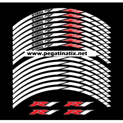 Yamaha YZF-R1 Reflective wheel stickers rim stripes decals
