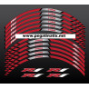 Yamaha YZF-R1 wheel stickers decals rim stripes Laminated Dark Red