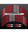 Yamaha YZF-R1 wheel stickers decals rim stripes Laminated Dark Red