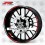 Yamaha YZF-R1 wheel stickers decals rim stripes Laminated red (Produit compatible)