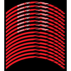 YAMAHA YZF-R1 Japan flag Wheel decals rim stripes 16 pcs. Laminated full color