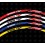 YAMAHA YZF-R1 Japan flag Wheel decals rim stripes 16 pcs. Laminated full color (Produto compatível)