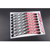 YAMAHA YZF-R1 small Wheel decals rim stripes 8 pcs. Laminated