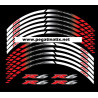 YYamaha YZF-R6 wheel stickers decals rim stripes Laminated yzf r6 white red