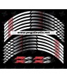 Yamaha YZF-R6 wheel stickers decals rim stripes Laminated white