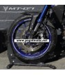Yamaha MT-07 wheel stickers decals rim stripes Laminated MT07 grey
