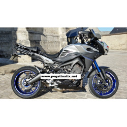 Yamaha MT-09 wheel stickers decals rim stripes Laminated MT09 Grey