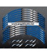 Yamaha FZ-1 Fazer wheel stickers decals rim stripes Laminated FZ1 Blue