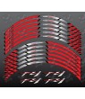 Yamaha FZ-1 Fazer wheel stickers decals rim stripes Laminated FZ1 Red