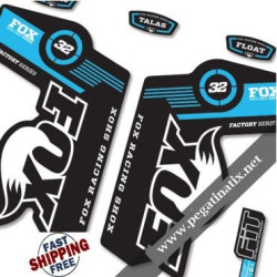 DECALS STICKERS FOX 32 DECALS KIT BLACK FORKS