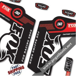 DECALS STICKERS FOX 32 DECALS KIT BLACK FORKS