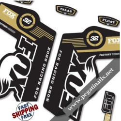 DECALS STICKERS FOX 32 DECALS KIT BLACK FORKS