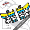 DECALS STICKERS FOX 32 DECALS KIT BLACK FORKS