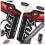 DECALS STICKERS FOX 36 DECALS KIT BLACK FORKS (Compatible Product)