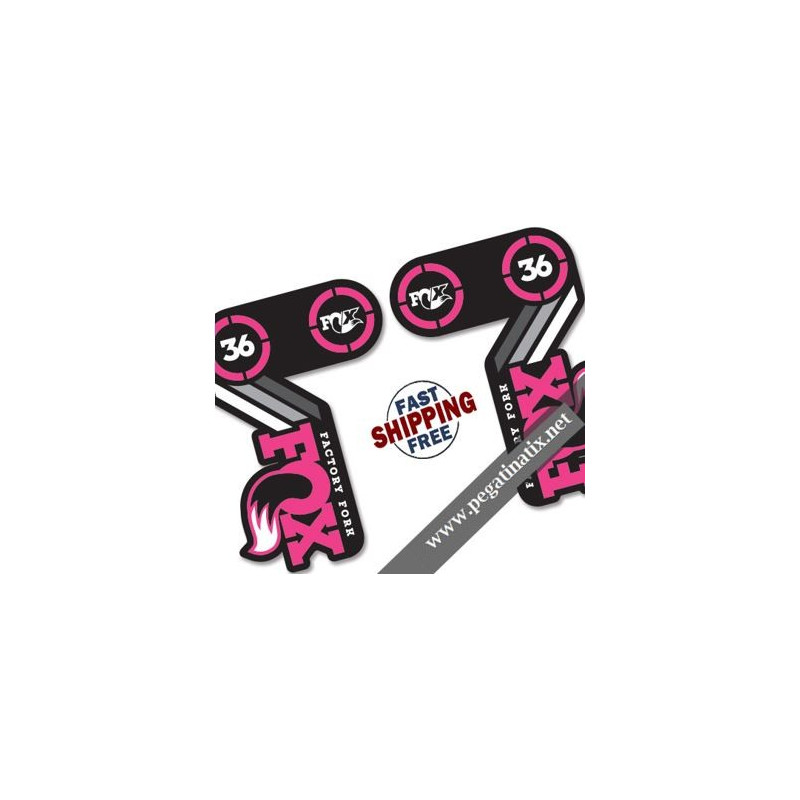 DECALS STICKERSFOX 36 HERITAGE 40TH ANNIVERSARY PINK