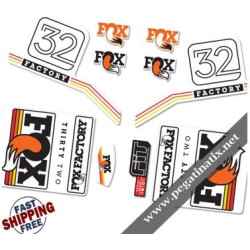 DECALS FOX FACTORY 32 2016 STANDARD STICKERS KIT