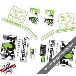 DECALS FOX FOX FACTORY 32 2016 STICKERS KIT BLACK FORKS