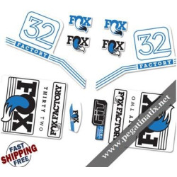 DECALS FOX FOX FACTORY 32 2016 STICKERS KIT BLACK FORKS
