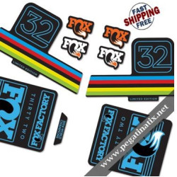 DECALS FOX FACTORY 32 LIMITED EDITION STICKERS KIT BLACK FORKS