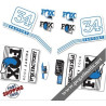 DECALS FOX FACTORY 34 2016 STICKERS KIT WHITE FORKS