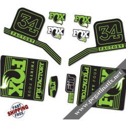 DECALS FOX FACTORY 34 2016 STICKERS KIT BLACK FORKS