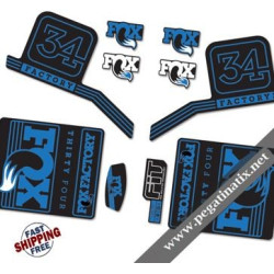 DECALS FOX FACTORY 34 2016 STICKERS KIT BLACK FORKS