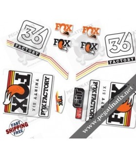 DECALS FOX FACTORY 36 2016 STANDARD STICKERS KIT (Compatible Product)