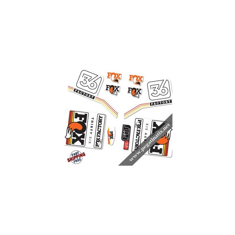DECALS FOX FACTORY 36 2016 STANDARD STICKERS KIT