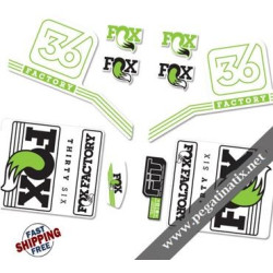 DECALS FOX FACTORY 36 2016 STICKERS KIT WHITE FORKS