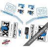 DECALS FOX FACTORY 36 2016 STICKERS KIT WHITE FORKS