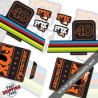 DECALS FOX FACTORY 40 LIMITED EDITION STICKERS KIT BLACK FORKS