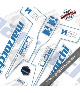 DECALS MARZOCCHI 350 NCR DECALS WHITE FORKS KIT